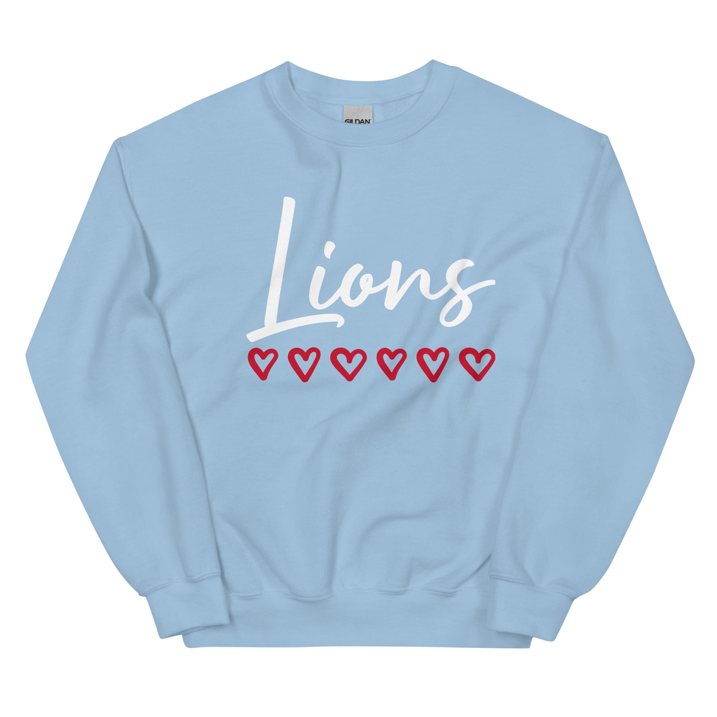 Lions Boyfriend Sweatshirt (Hearts)