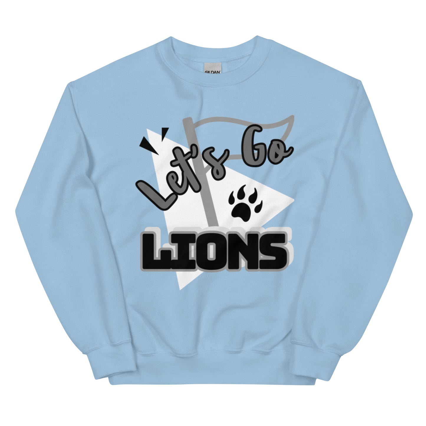 Lions Boyfriend Sweatshirt (Grey Scale)