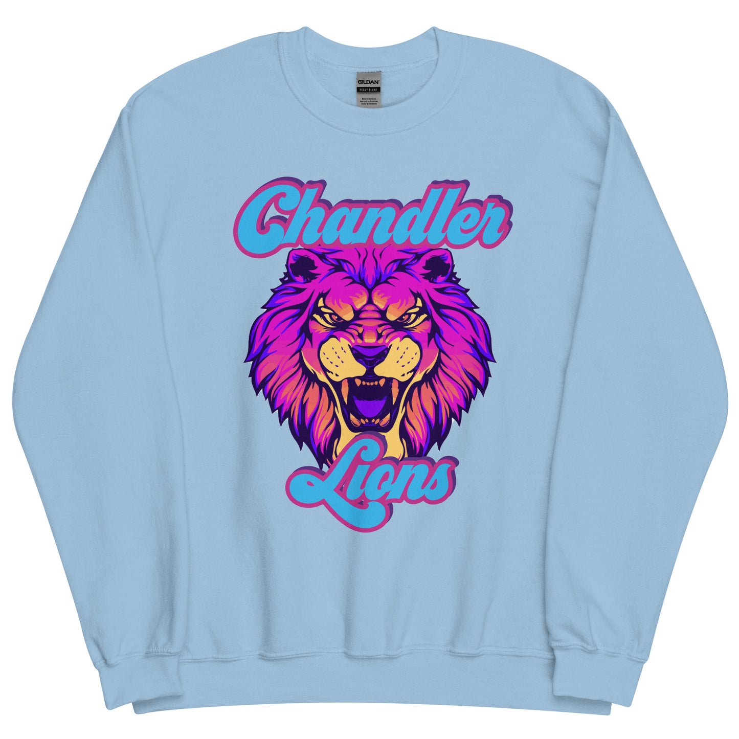 Chandler Lions Unisex Sweatshirt (Neon Retro)