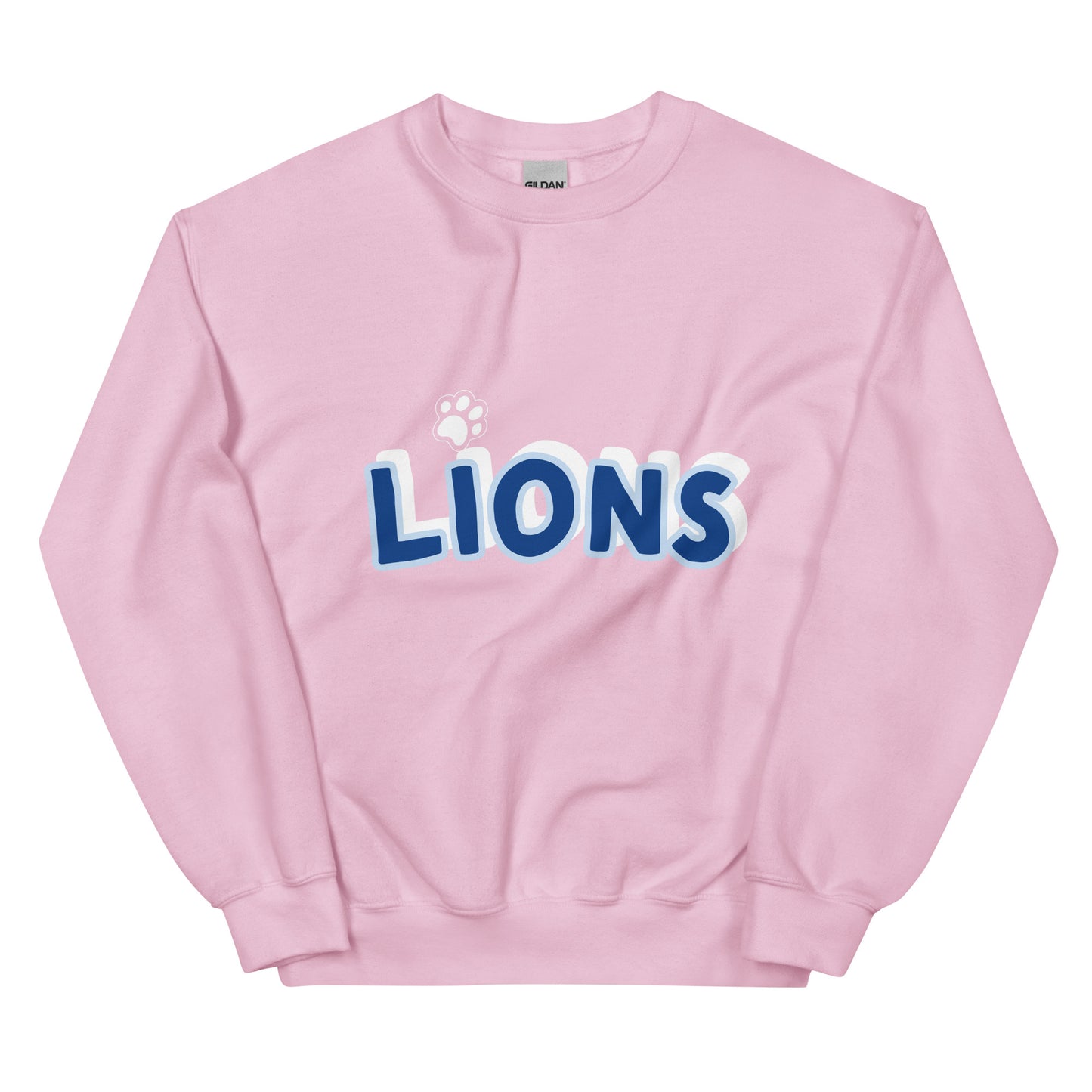 Lions Boyfriend Sweatshirt (Paw Dot)