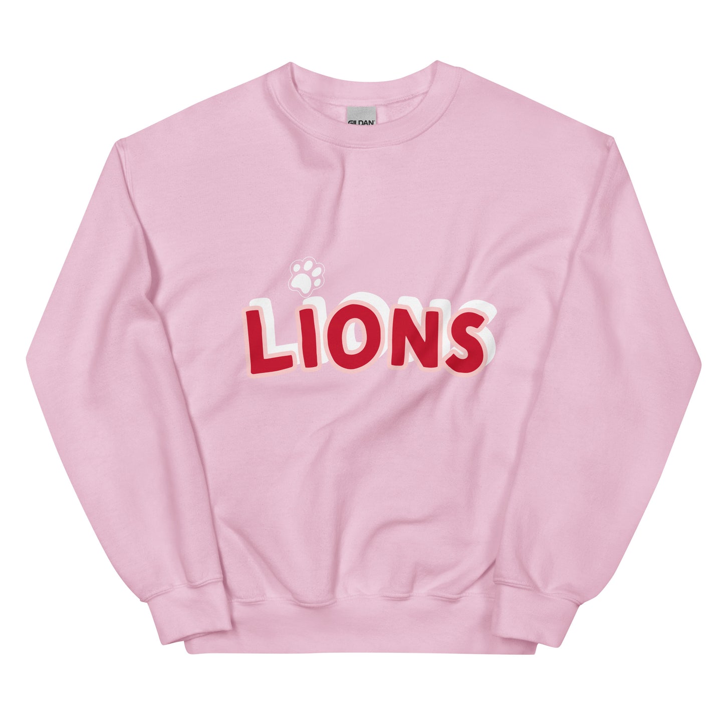 Lions Boyfriend Sweatshirt (Paw Dot)