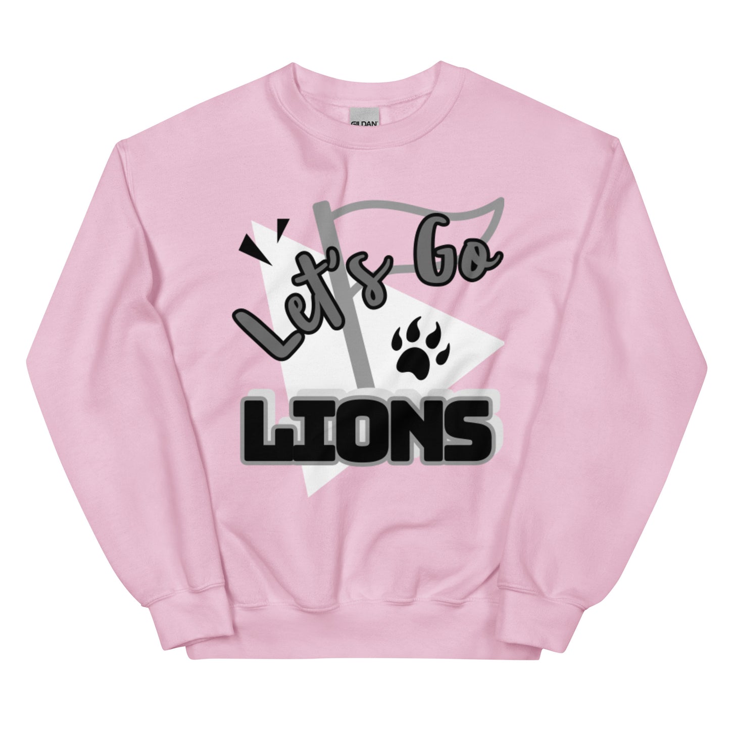 Lions Boyfriend Sweatshirt (Grey Scale)