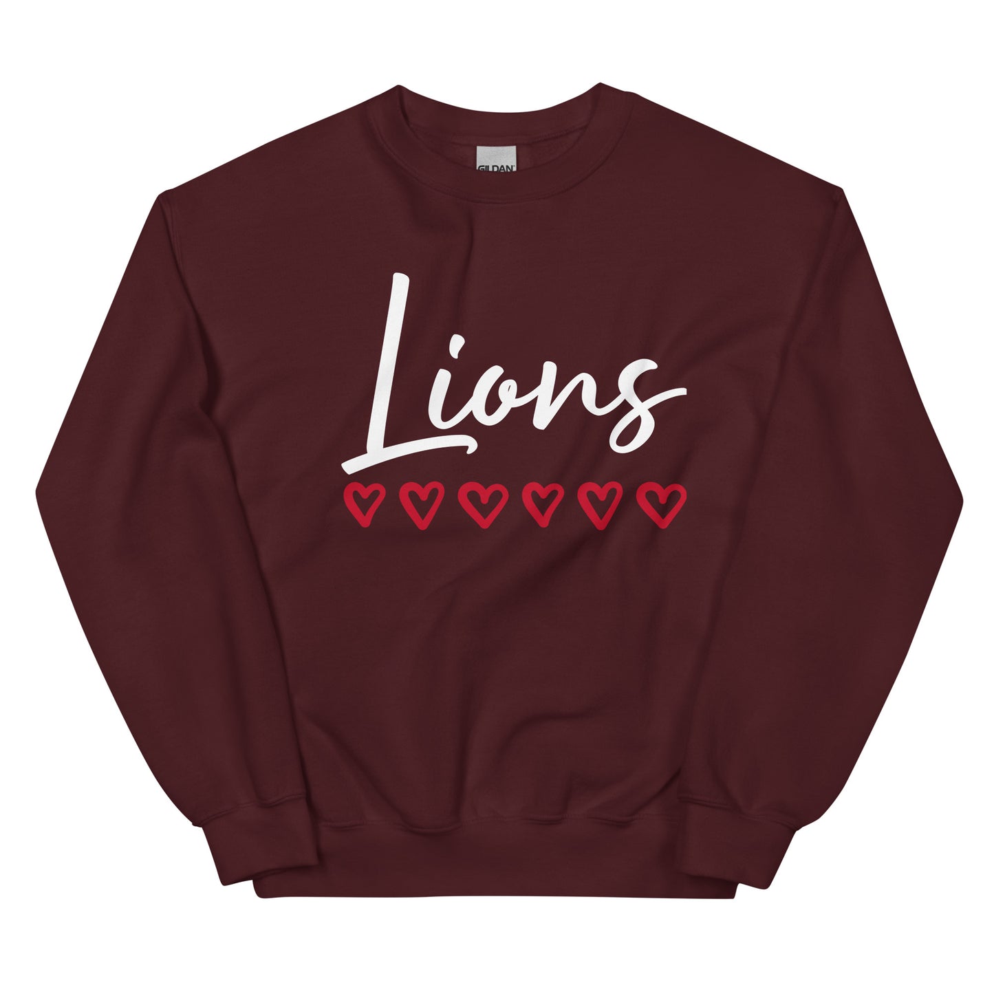 Lions Boyfriend Sweatshirt (Hearts)