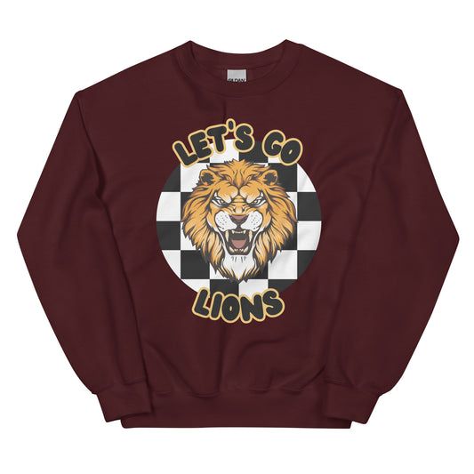 Lions Unisex Sweatshirt (checkered)