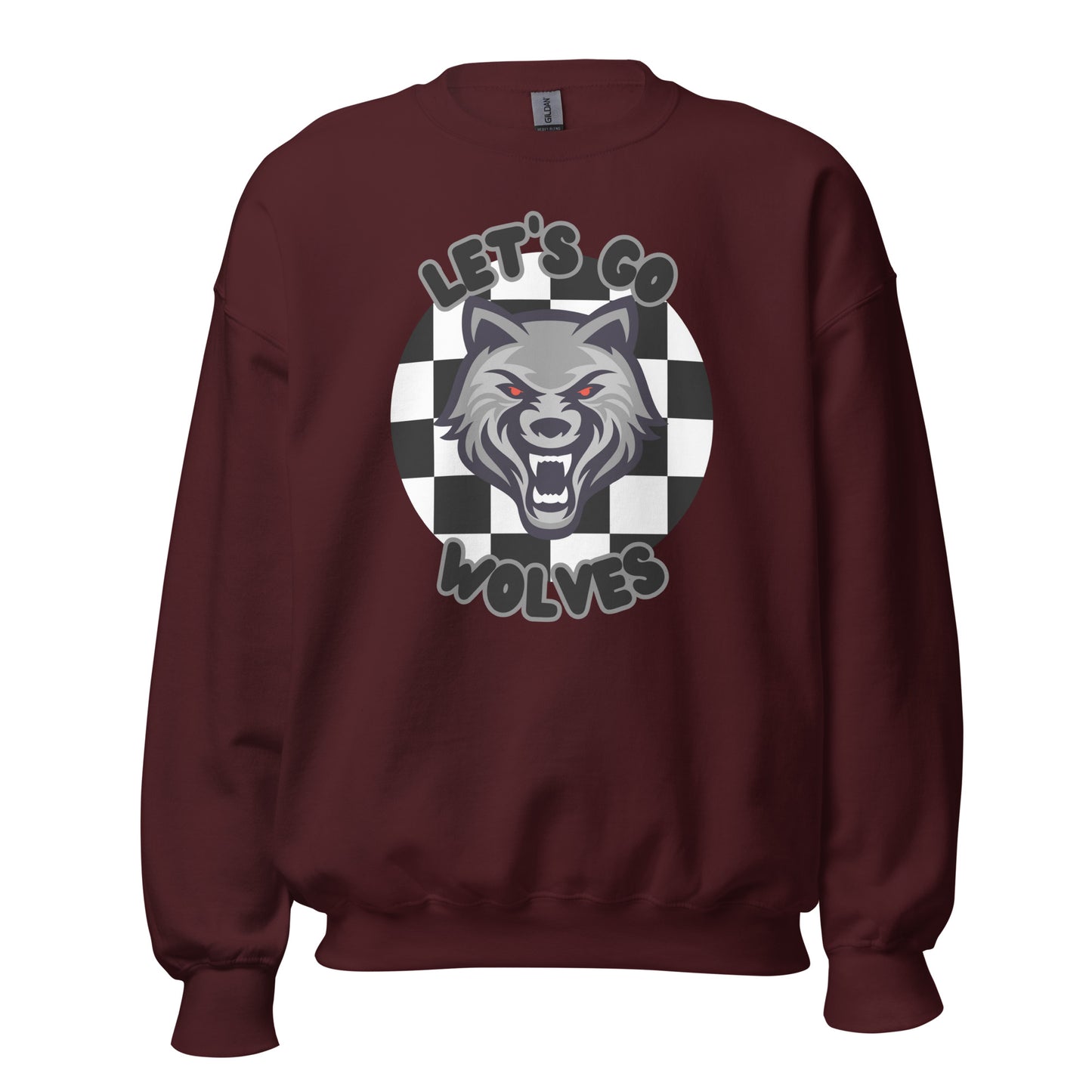 Wolves Unisex Sweatshirt (checkered)