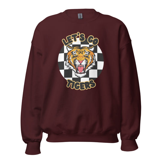 Tigers Unisex Sweatshirt (checkered)