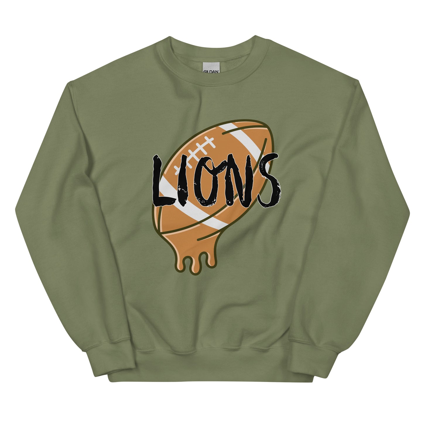 Lions Boyfriend Sweatshirt (Melting Football)