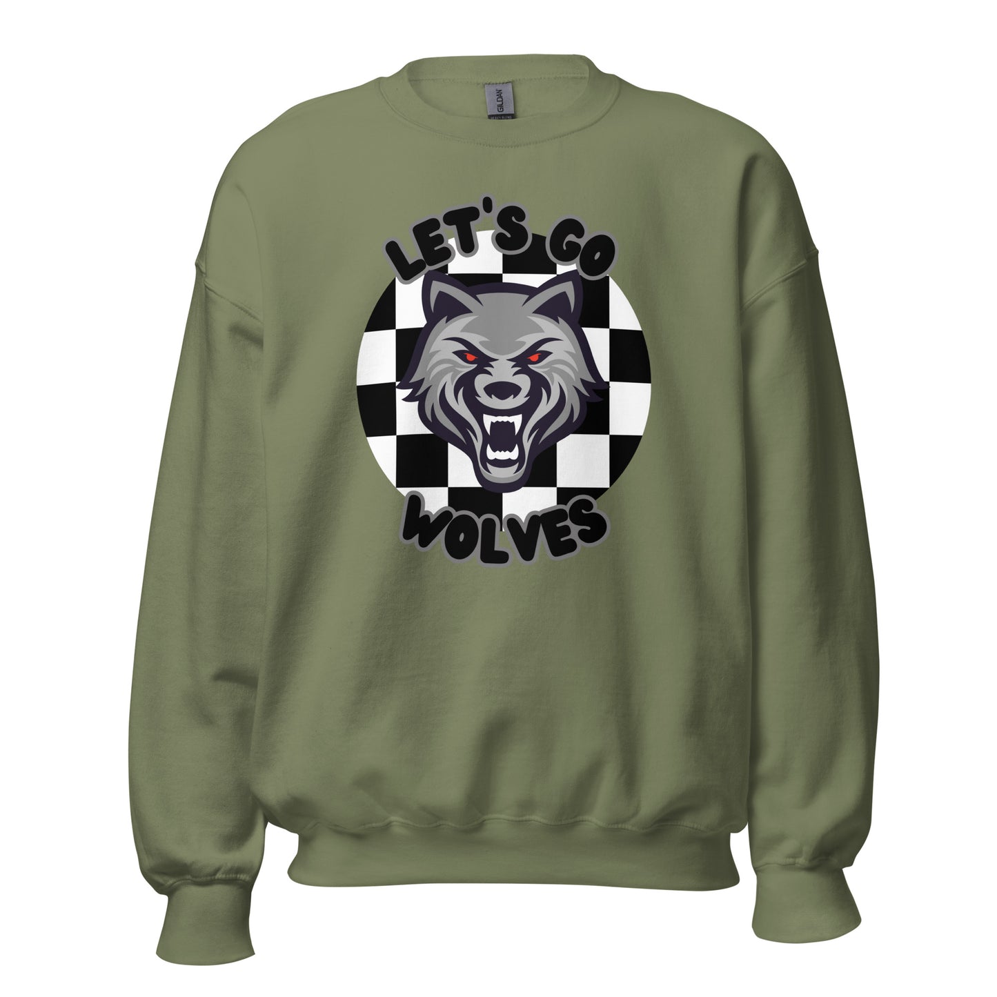 Wolves Unisex Sweatshirt (checkered)