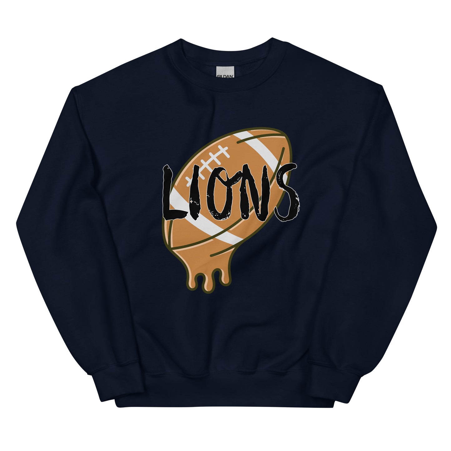 Lions Boyfriend Sweatshirt (Melting Football)