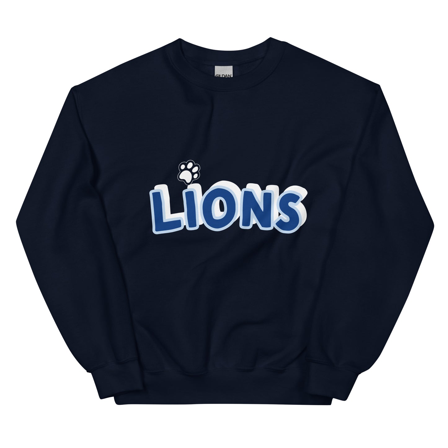 Lions Boyfriend Sweatshirt (Paw Dot)