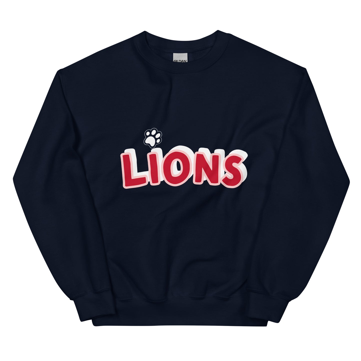 Lions Boyfriend Sweatshirt (Paw Dot)