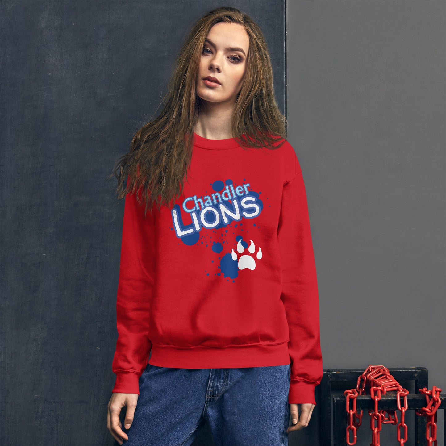 Lions Boyfriend Sweatshirt (Splatter)