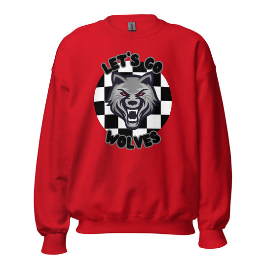 Wolves Unisex Sweatshirt (checkered)