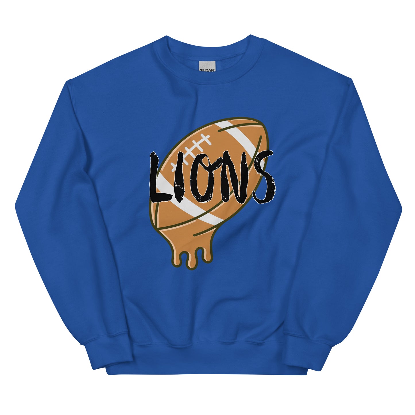 Lions Boyfriend Sweatshirt (Melting Football)