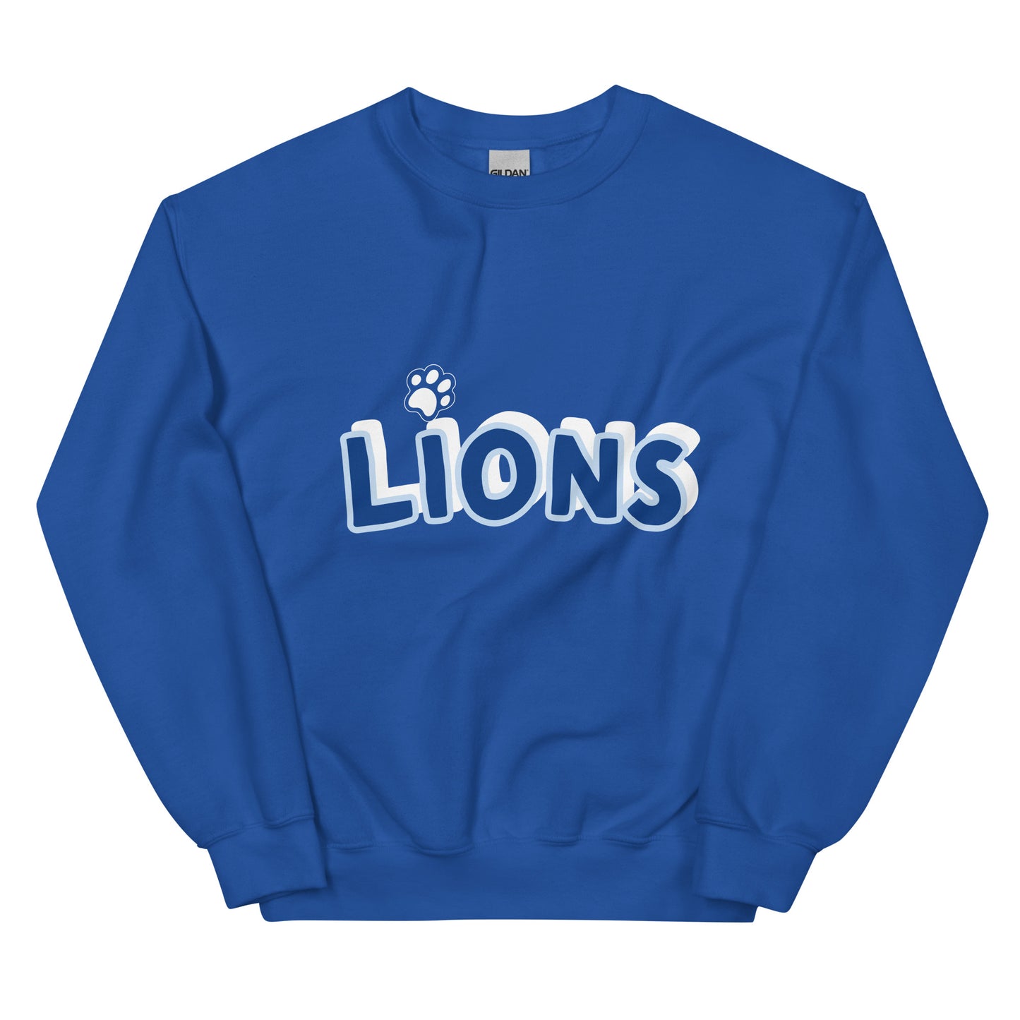 Lions Boyfriend Sweatshirt (Paw Dot)