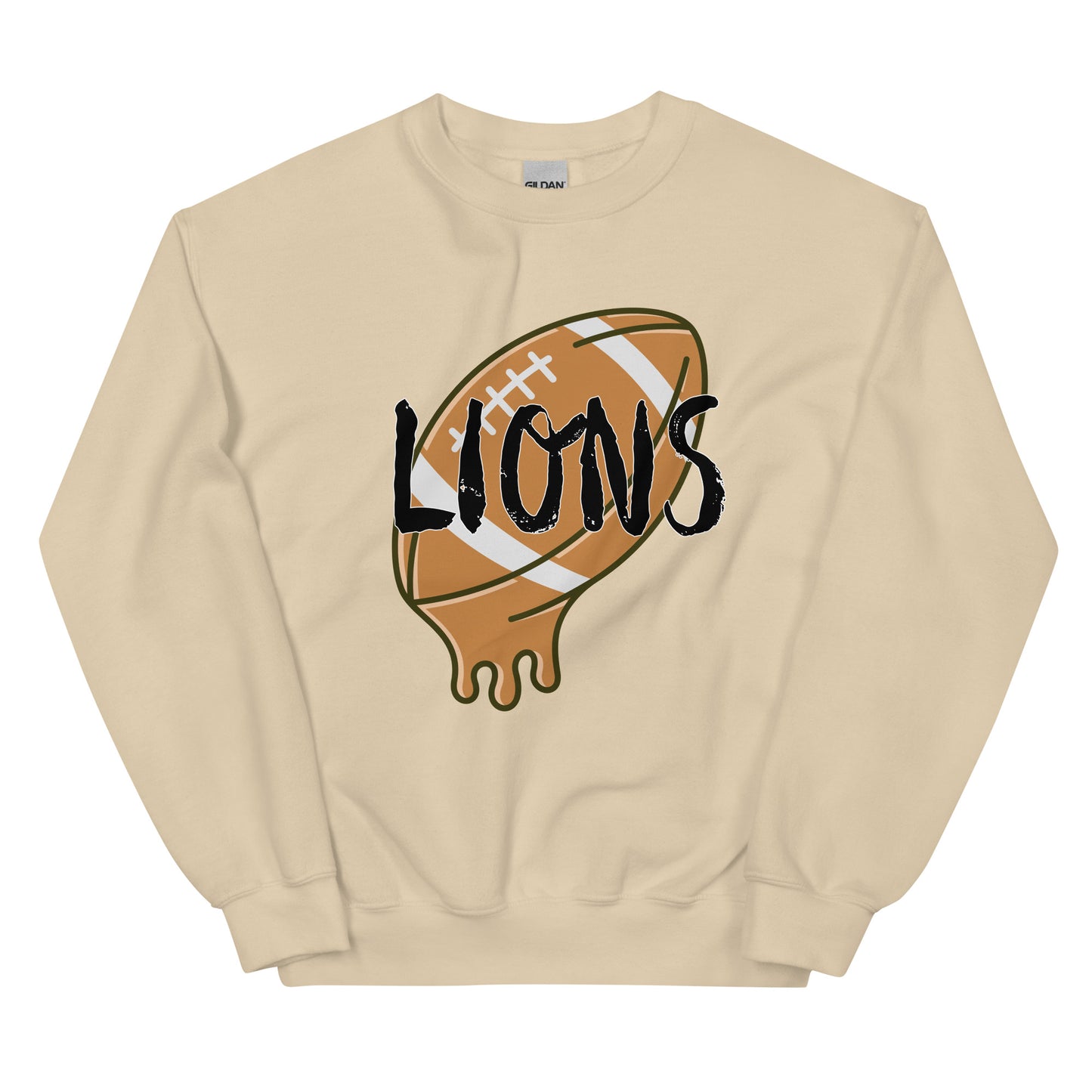 Lions Boyfriend Sweatshirt (Melting Football)