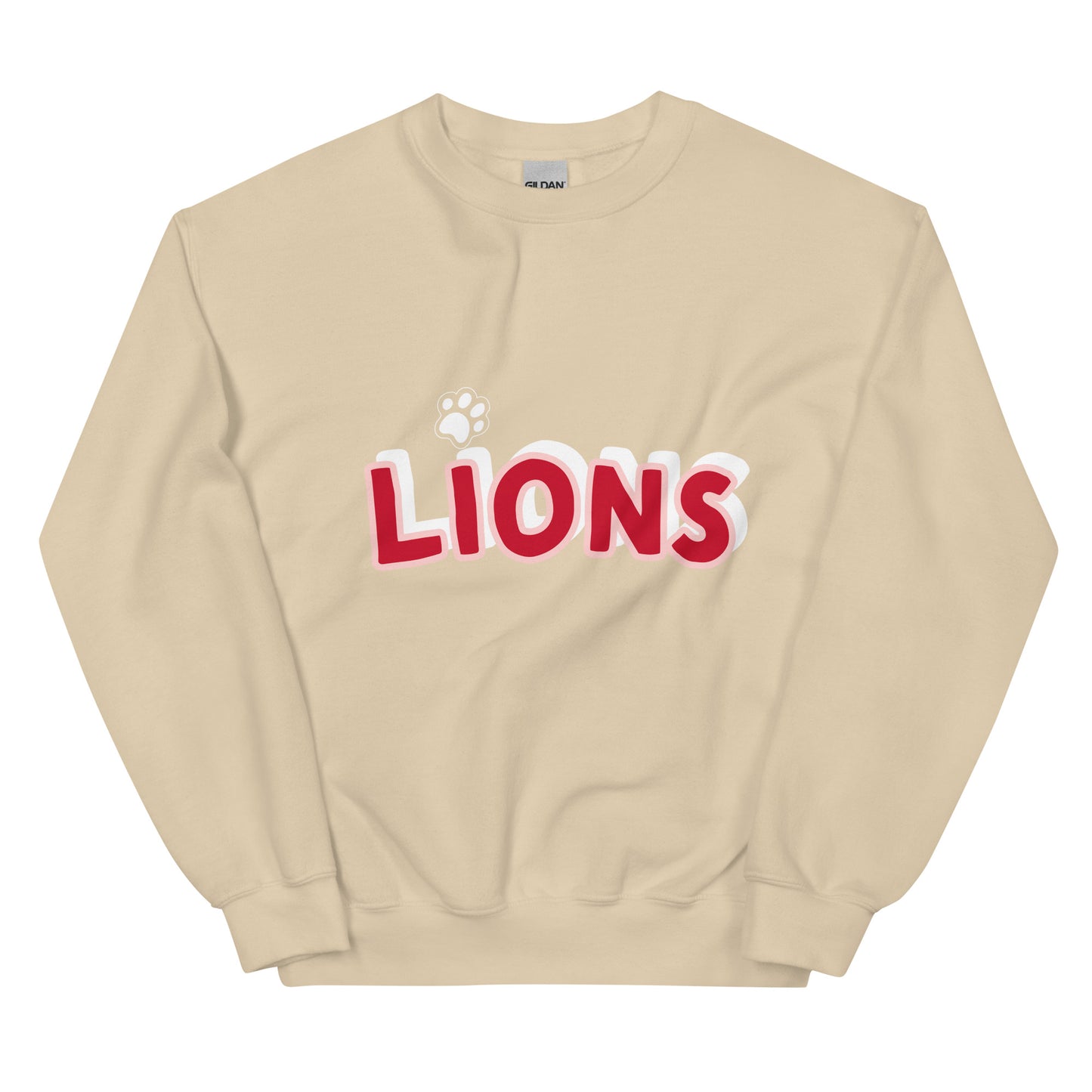 Lions Boyfriend Sweatshirt (Paw Dot)