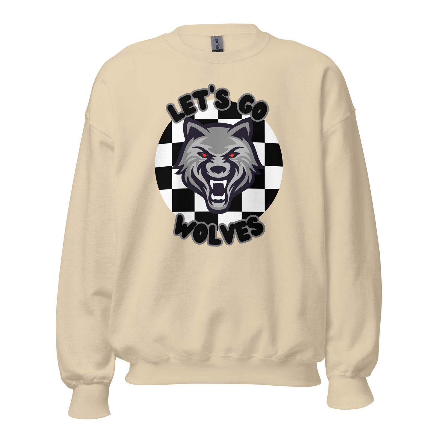 Wolves Unisex Sweatshirt (checkered)