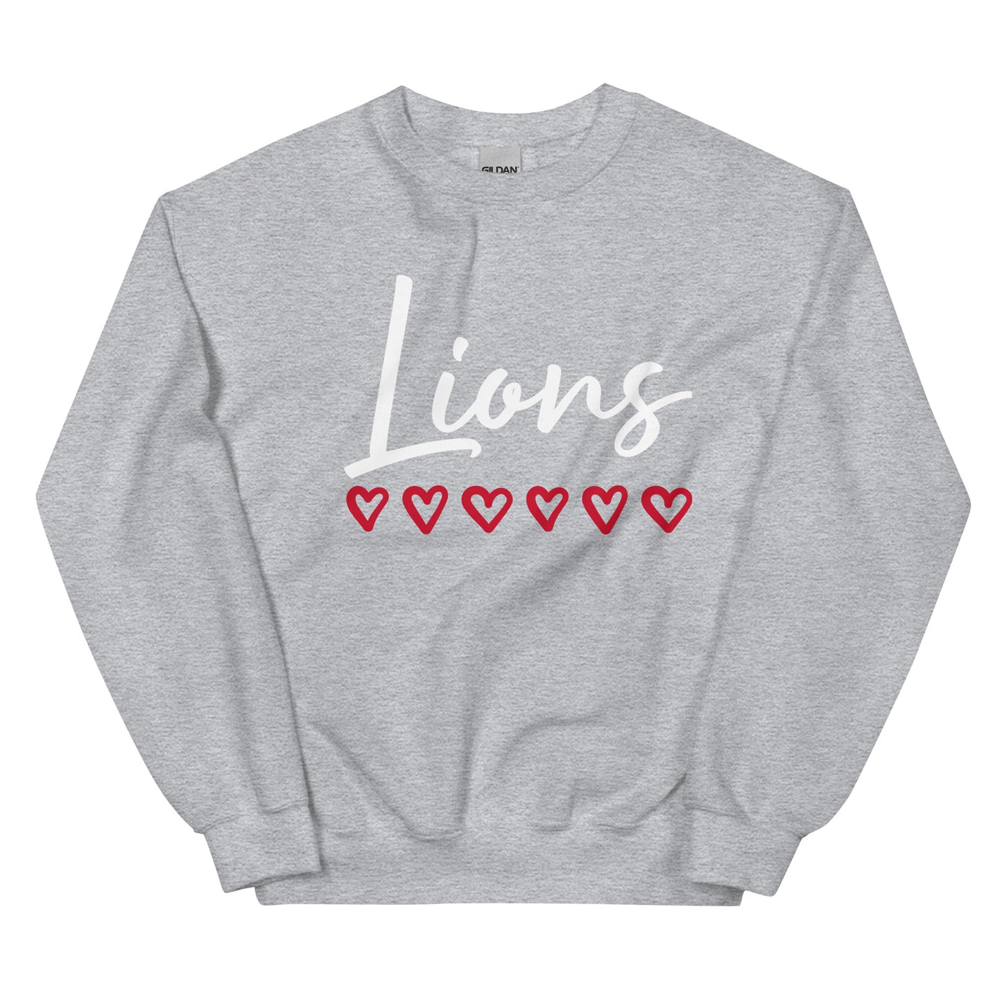 Lions Boyfriend Sweatshirt (Hearts)