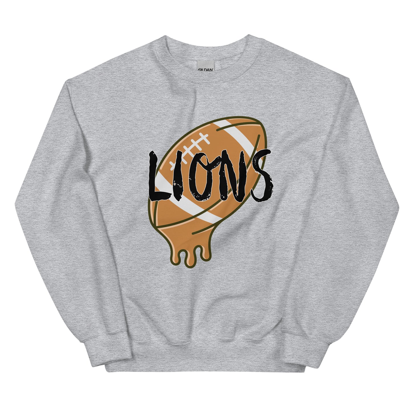 Lions Boyfriend Sweatshirt (Melting Football)