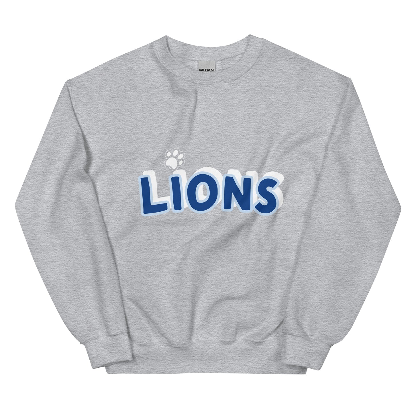 Lions Boyfriend Sweatshirt (Paw Dot)