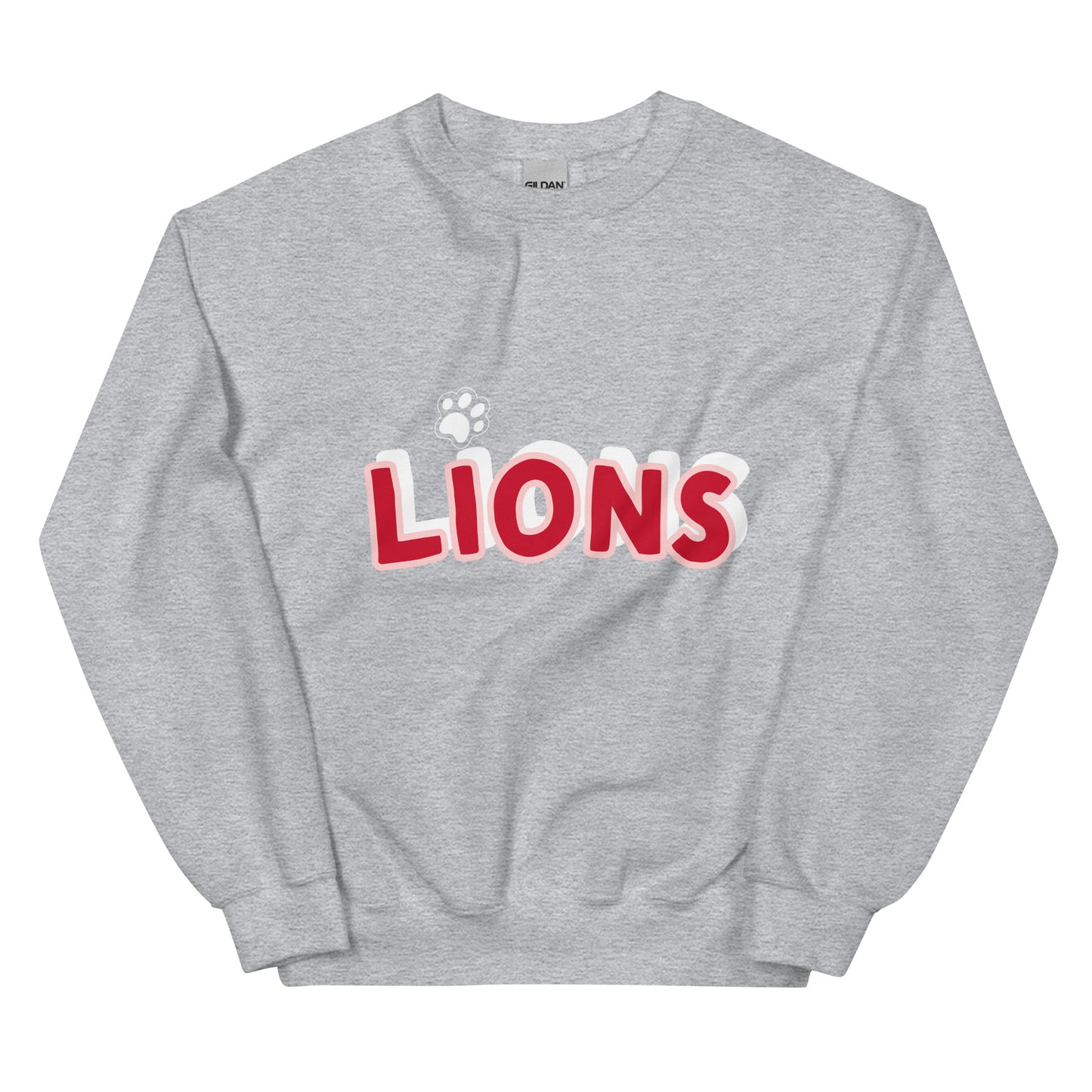 Lions Boyfriend Sweatshirt (Paw Dot)