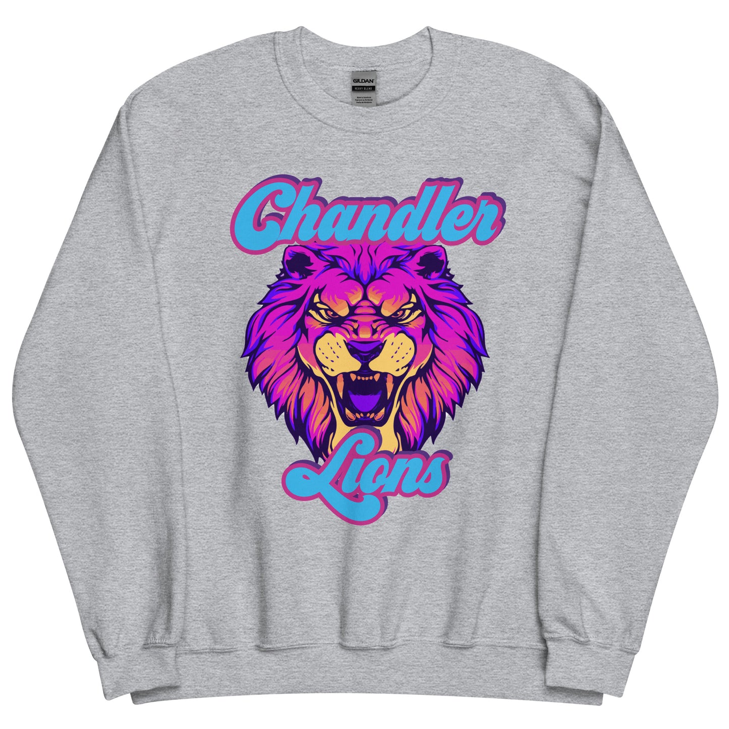 Chandler Lions Unisex Sweatshirt (Neon Retro)