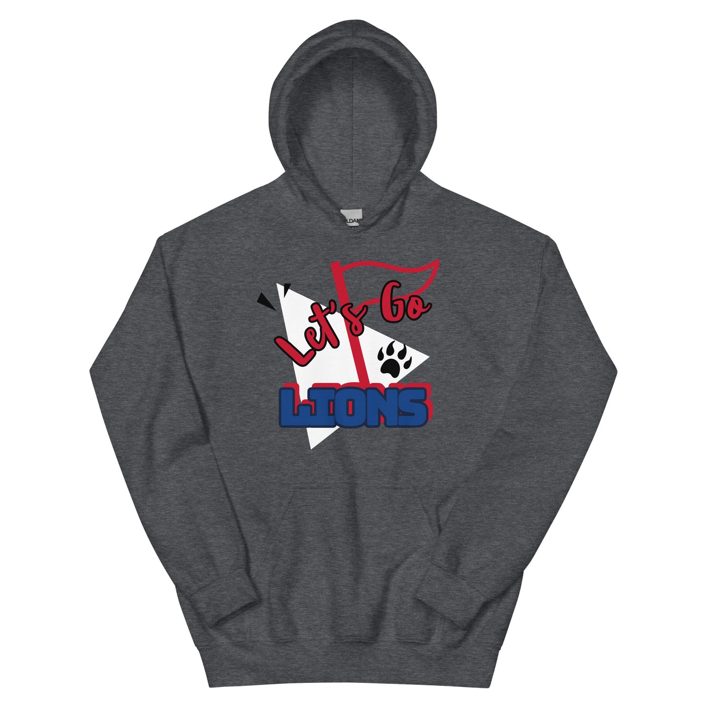 Lions Unisex Hoodie (Lets Go Flag