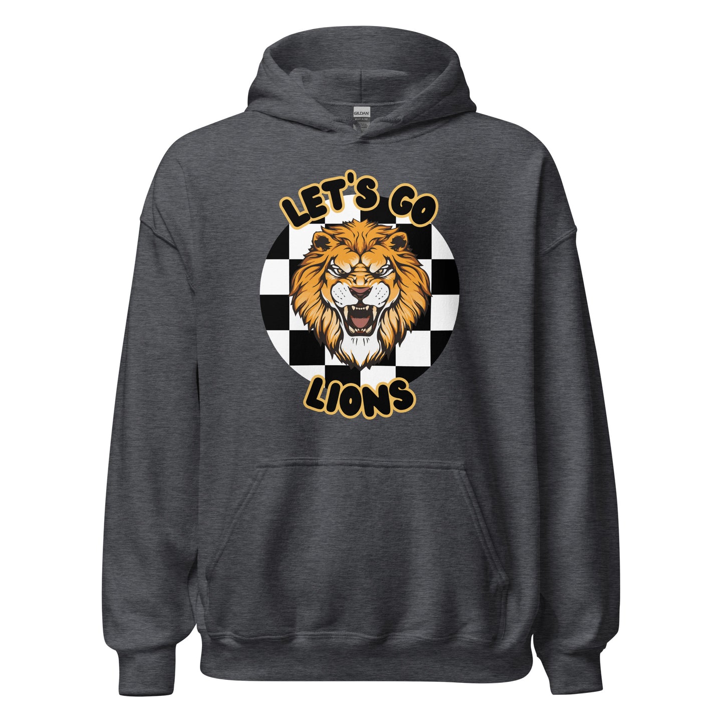 Lions Unisex Hoodie (checkered)