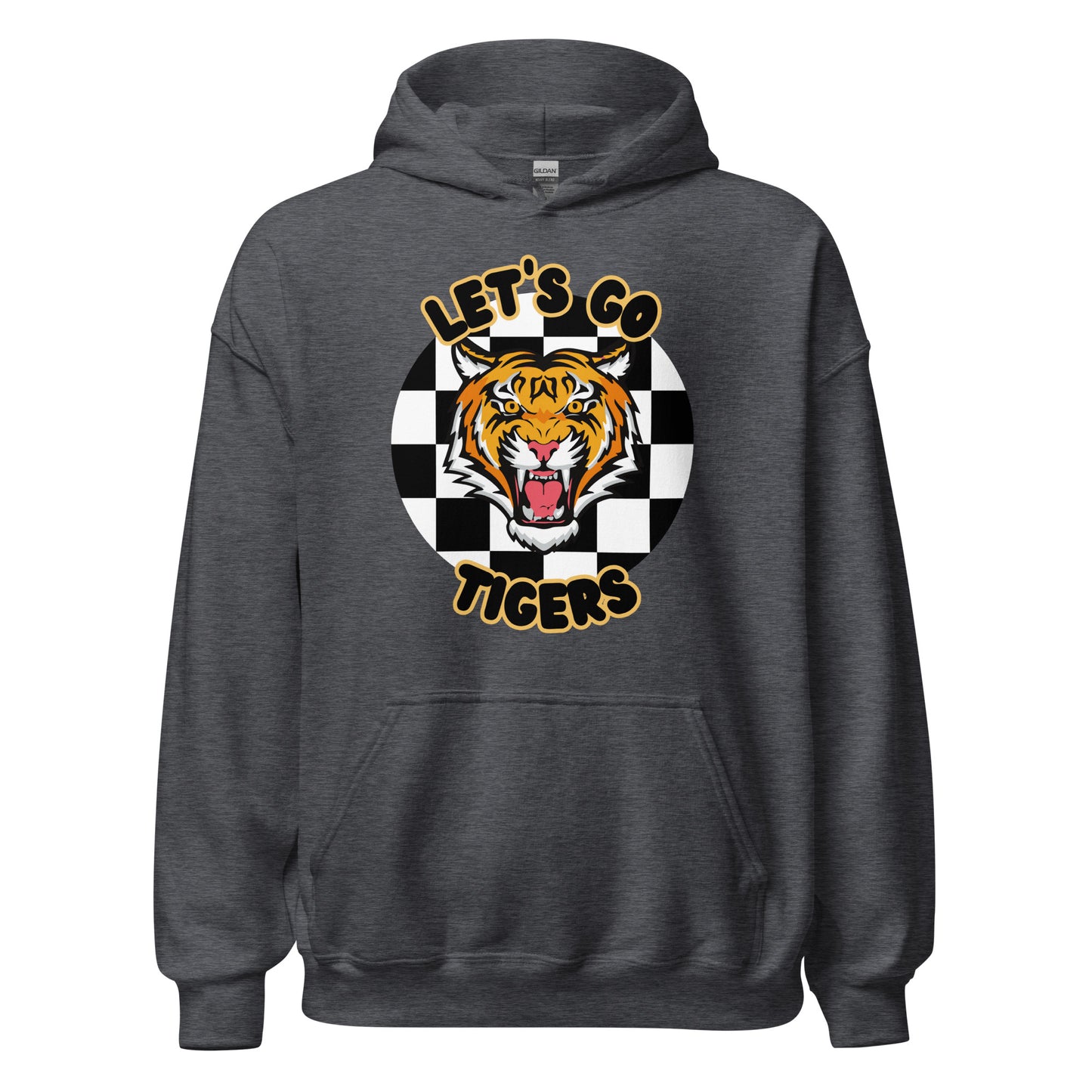 Tigers Unisex Hoodie (checkered)