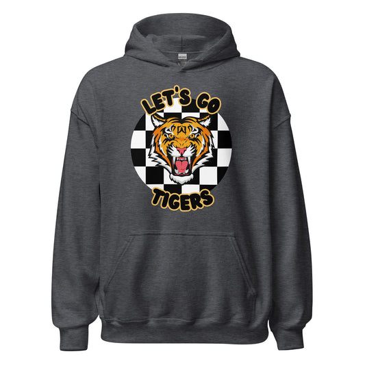 Tigers Unisex Hoodie (checkered)