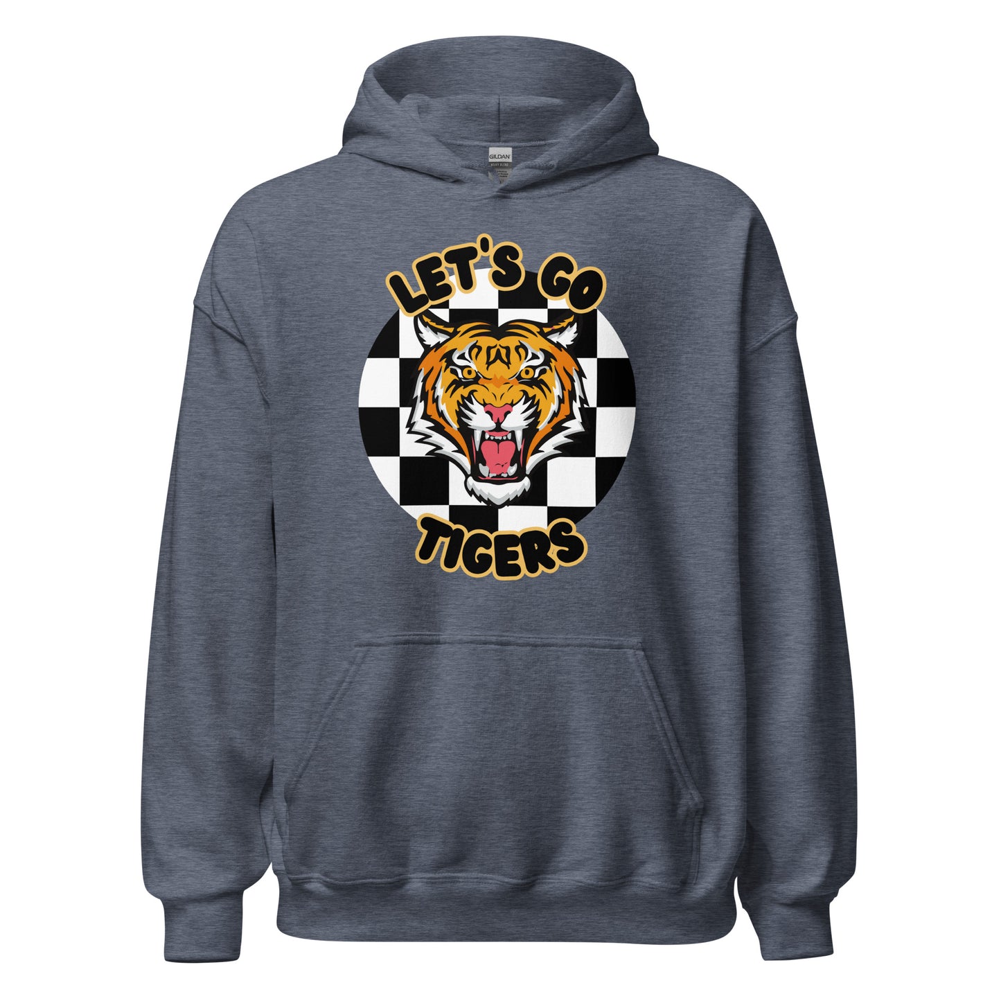 Tigers Unisex Hoodie (checkered)