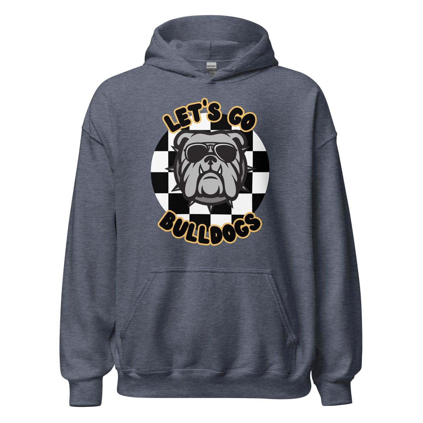 Bulldogs Unisex Hoodie (checkered)