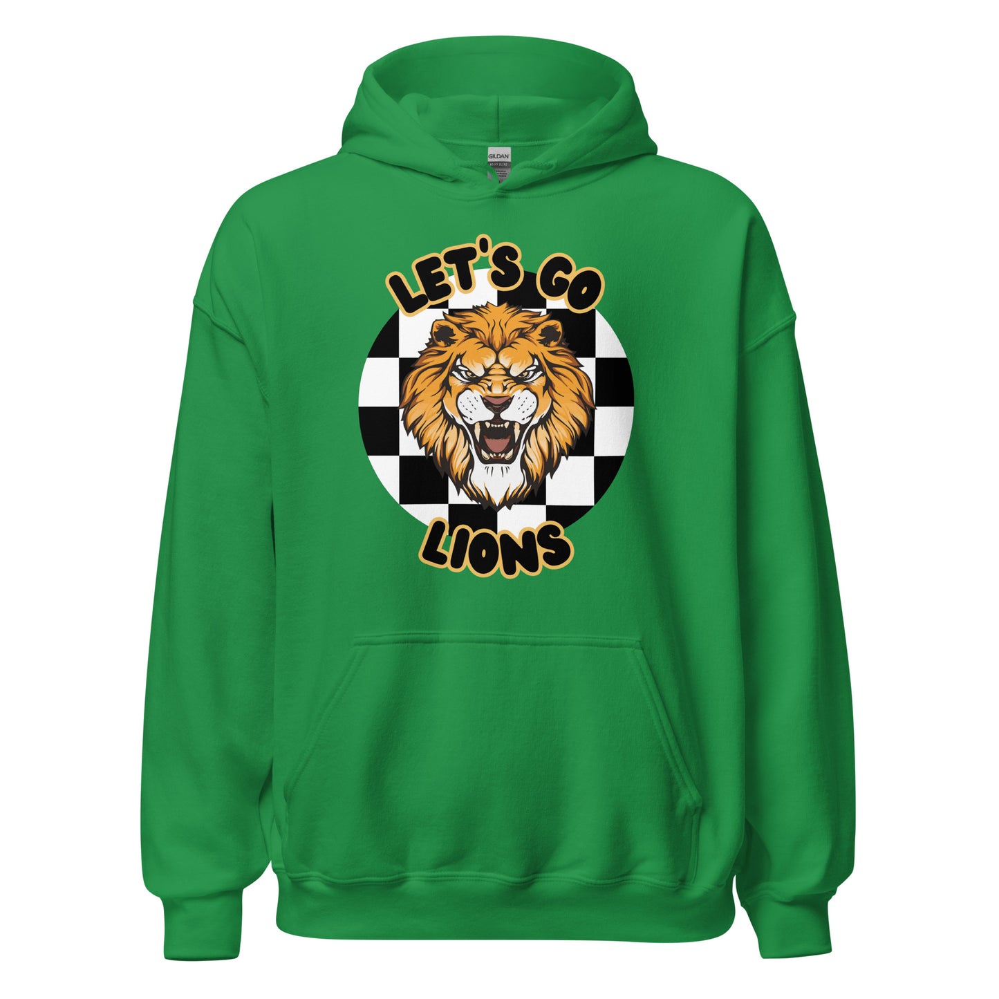 Lions Unisex Hoodie (checkered)