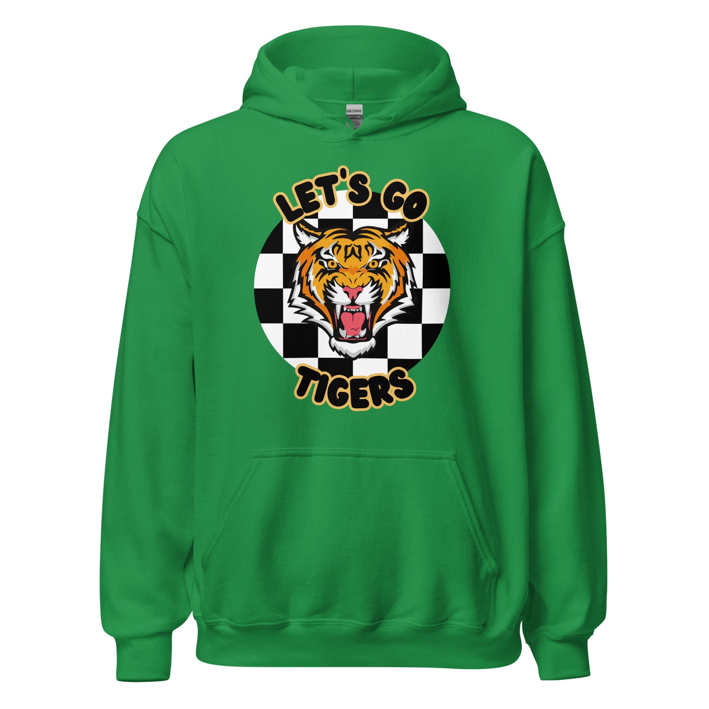 Tigers Unisex Hoodie (checkered)