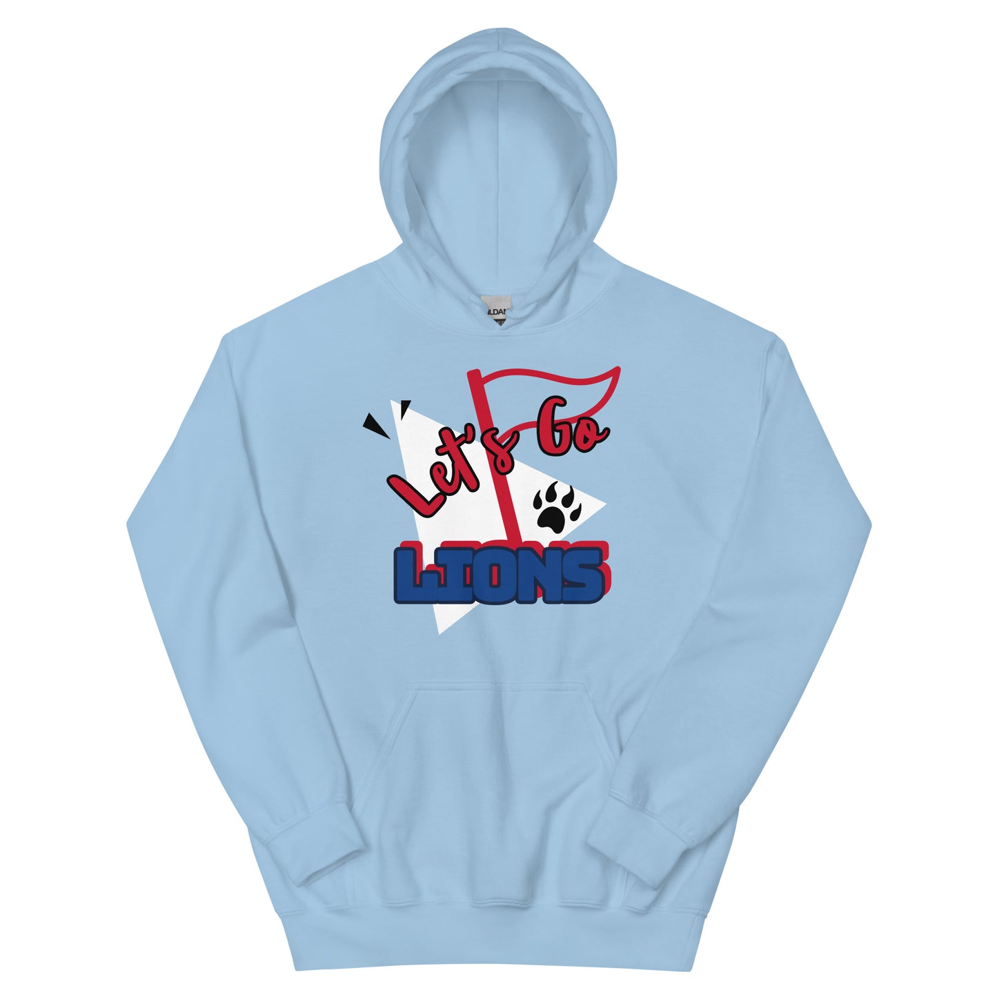 Lions Unisex Hoodie (Lets Go Flag