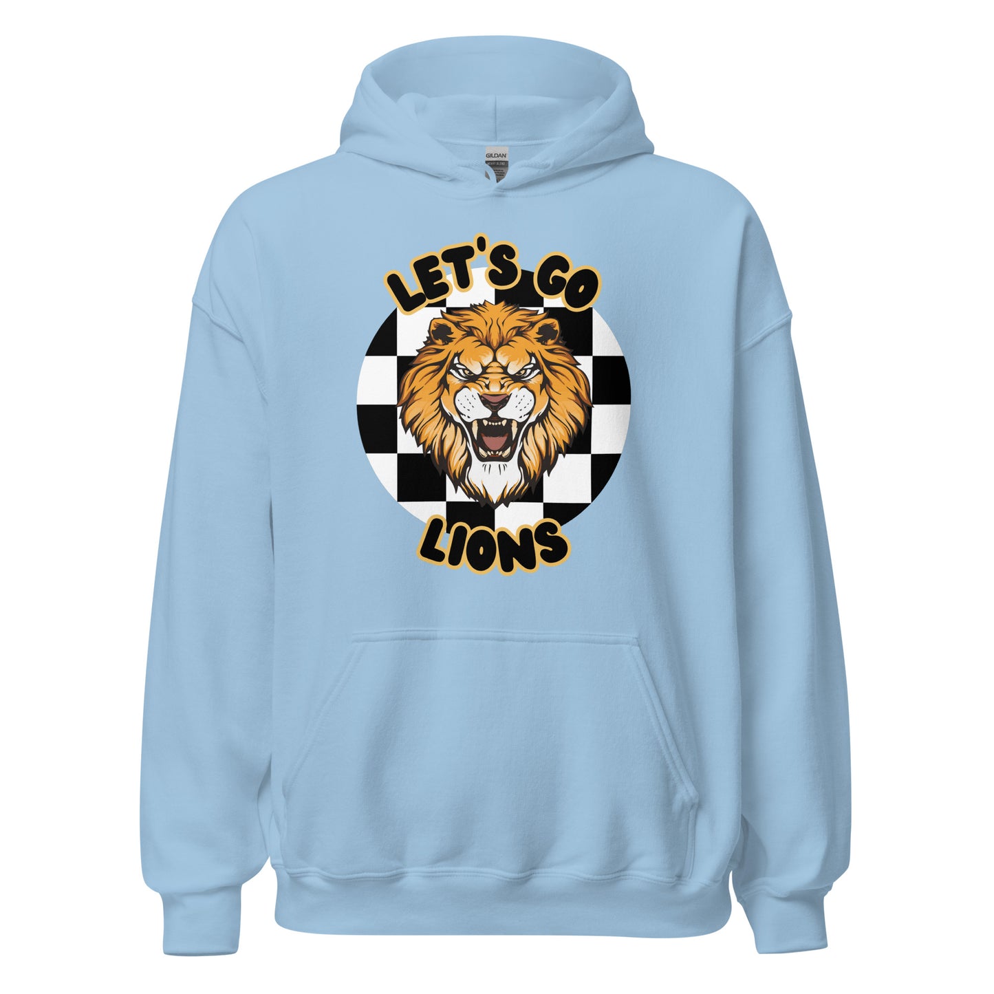 Lions Unisex Hoodie (checkered)