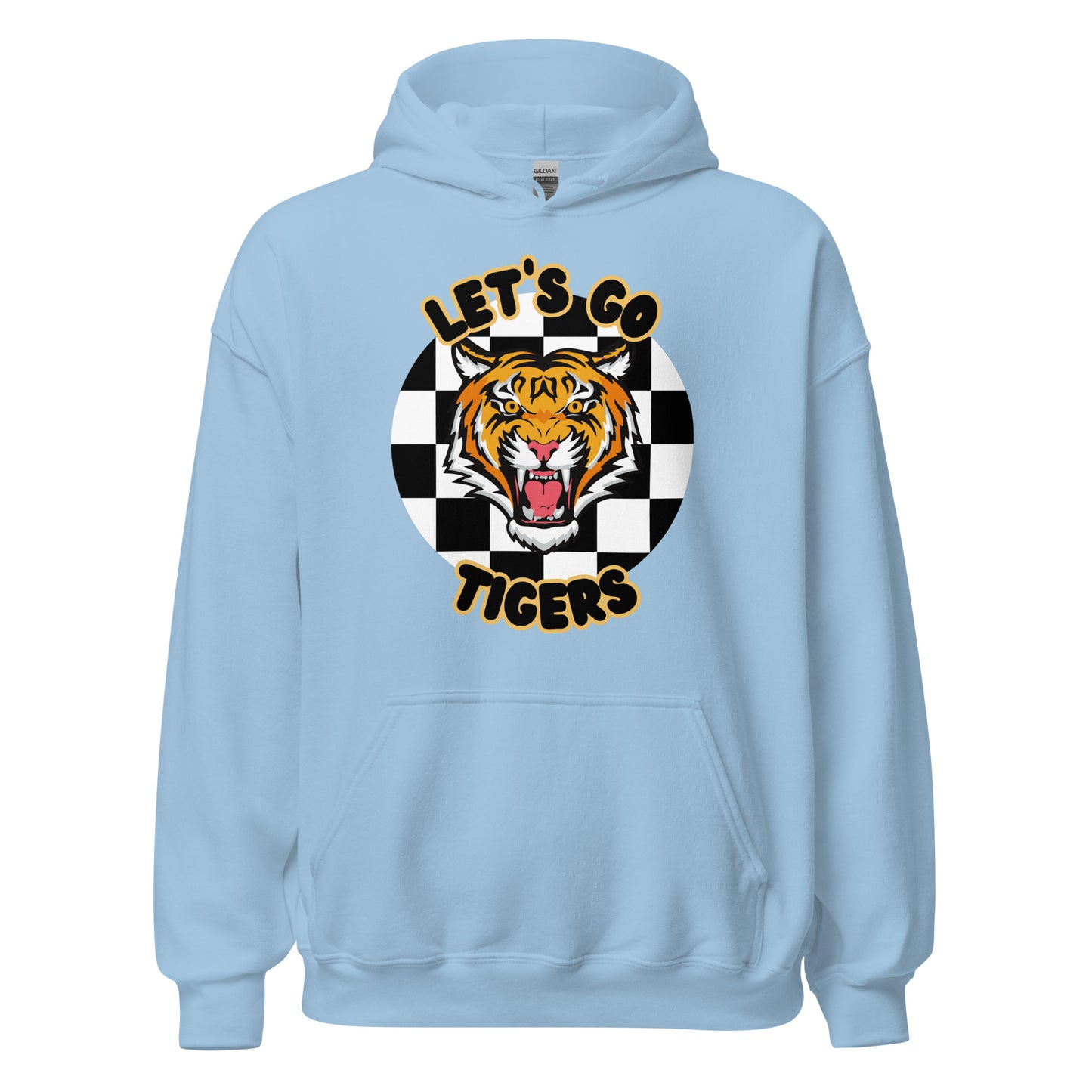 Tigers Unisex Hoodie (checkered)