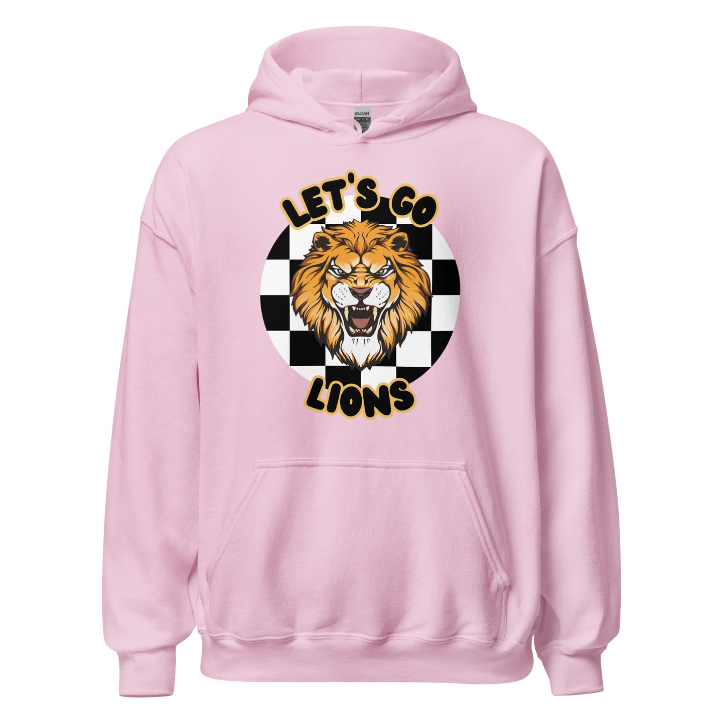 Lions Unisex Hoodie (checkered)