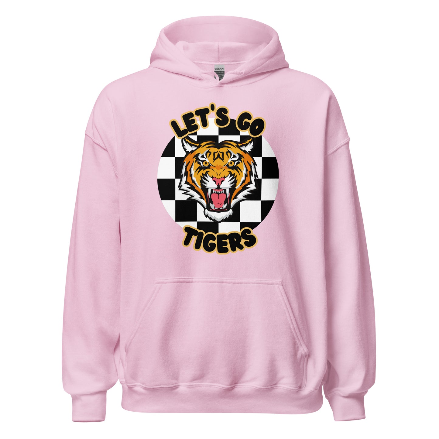 Tigers Unisex Hoodie (checkered)