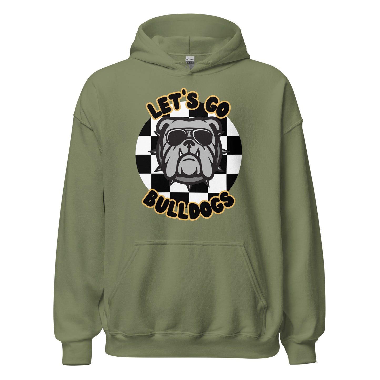 Bulldogs Unisex Hoodie (checkered)