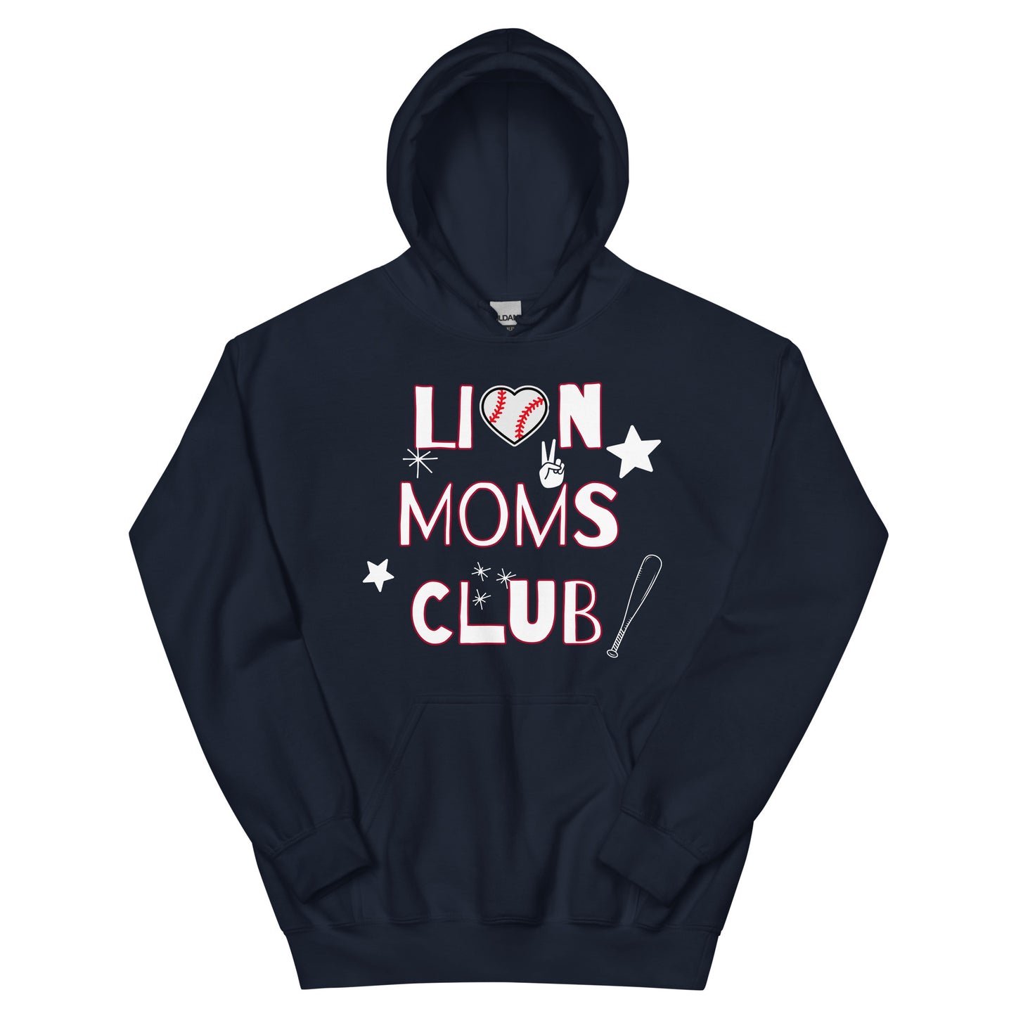 Lions Hoodie (Lion Moms Club Softball Baseball)