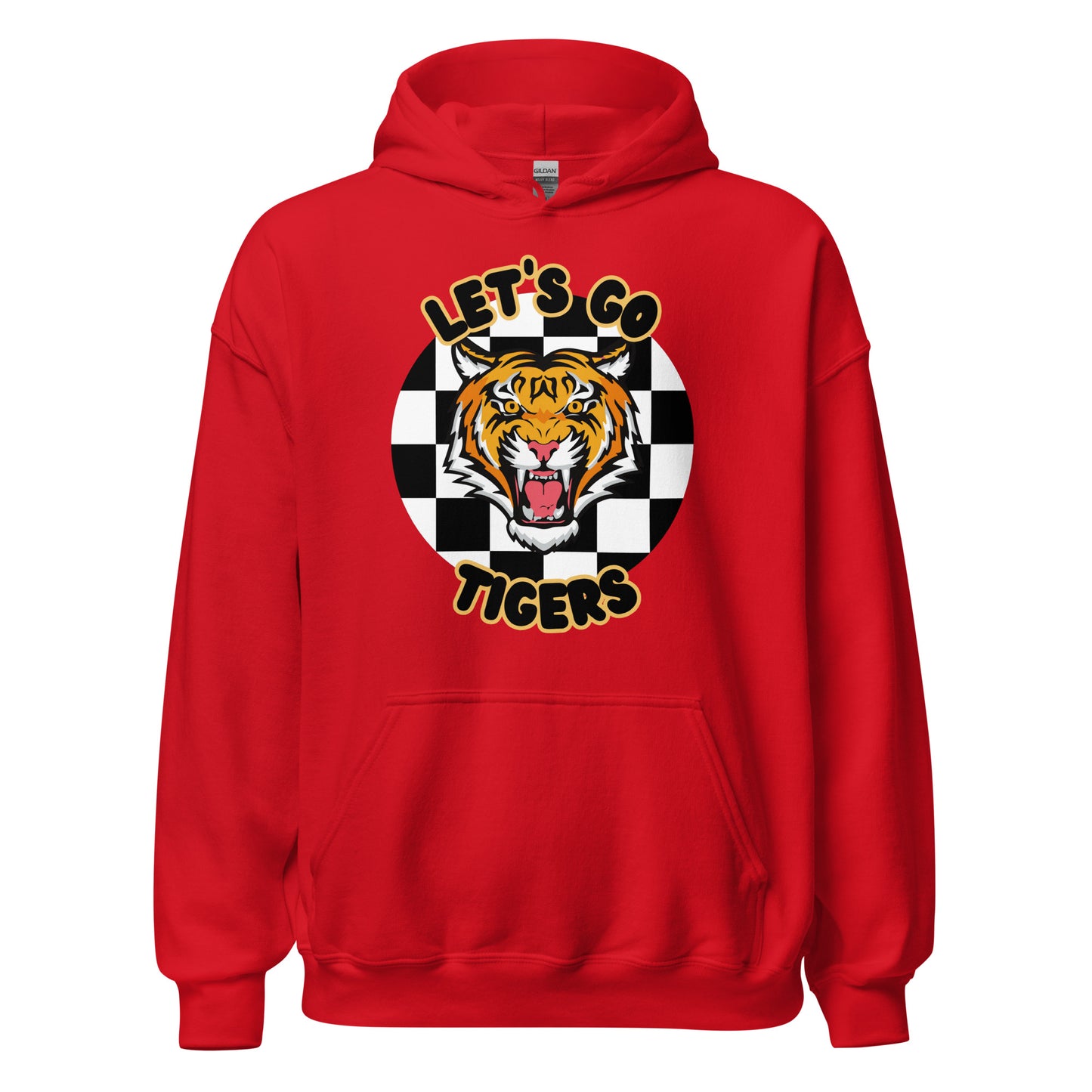 Tigers Unisex Hoodie (checkered)