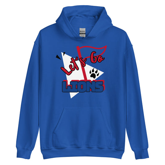 Lions Unisex Hoodie (Lets Go Flag