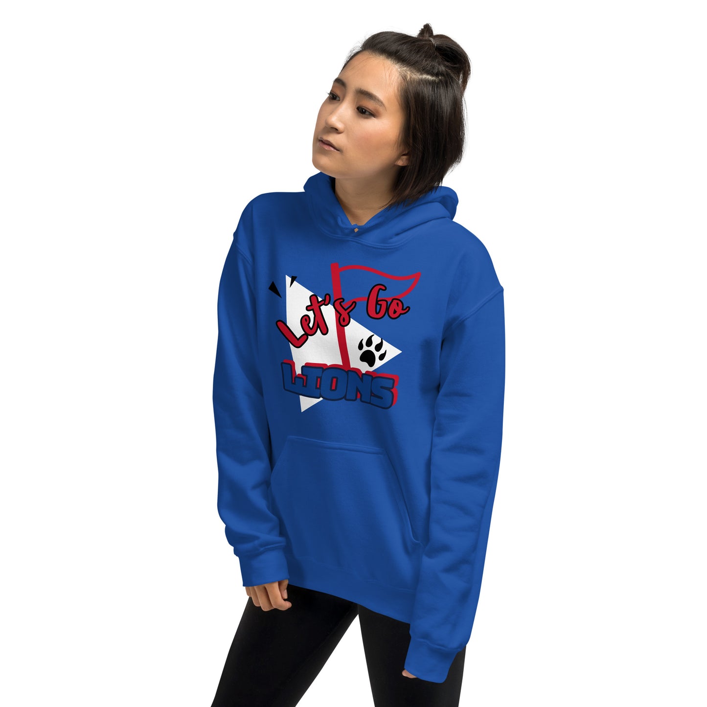 Lions Unisex Hoodie (Lets Go Flag