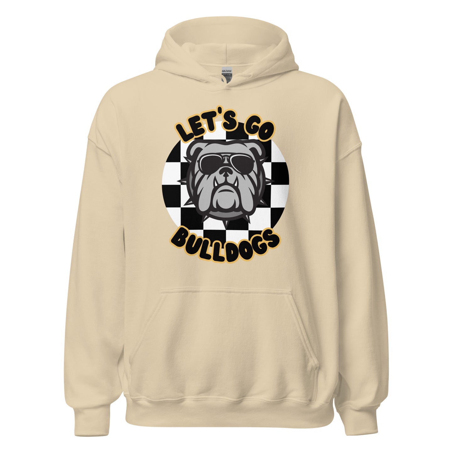 Bulldogs Unisex Hoodie (checkered)