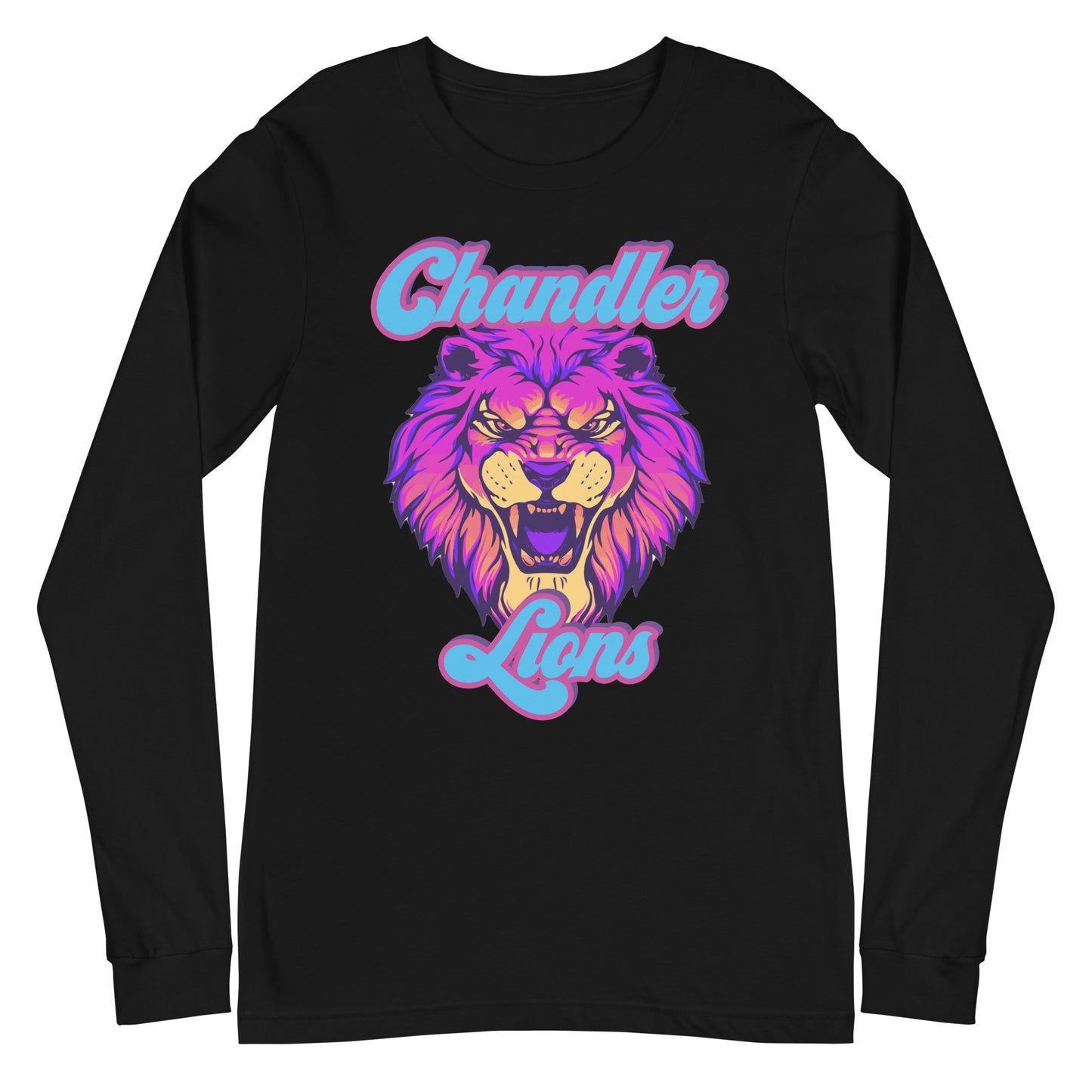 Lions Unisex Long Sleeve Tee (Neon Retro)