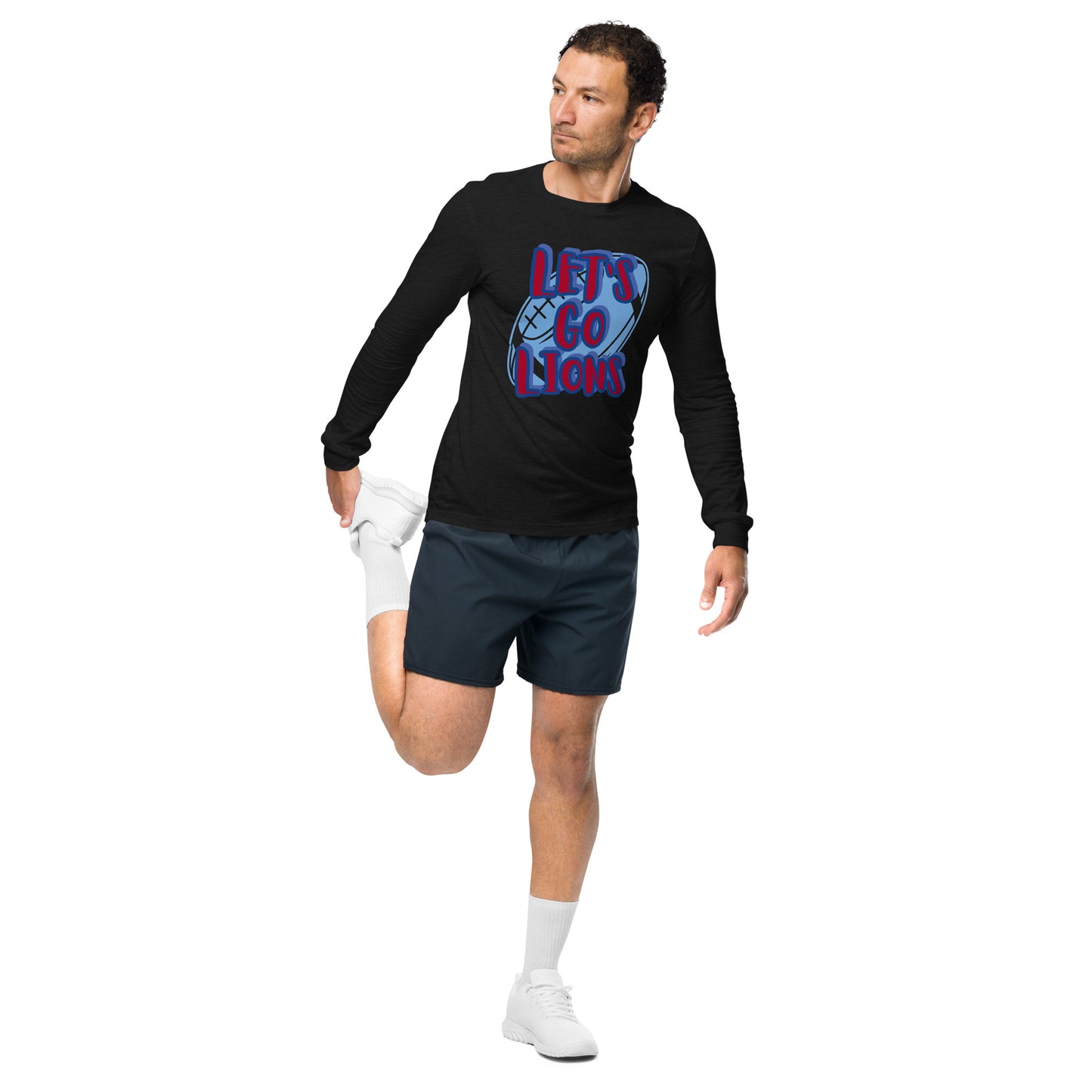 Lions Unisex Long Sleeve Tee (Lets Go Football)