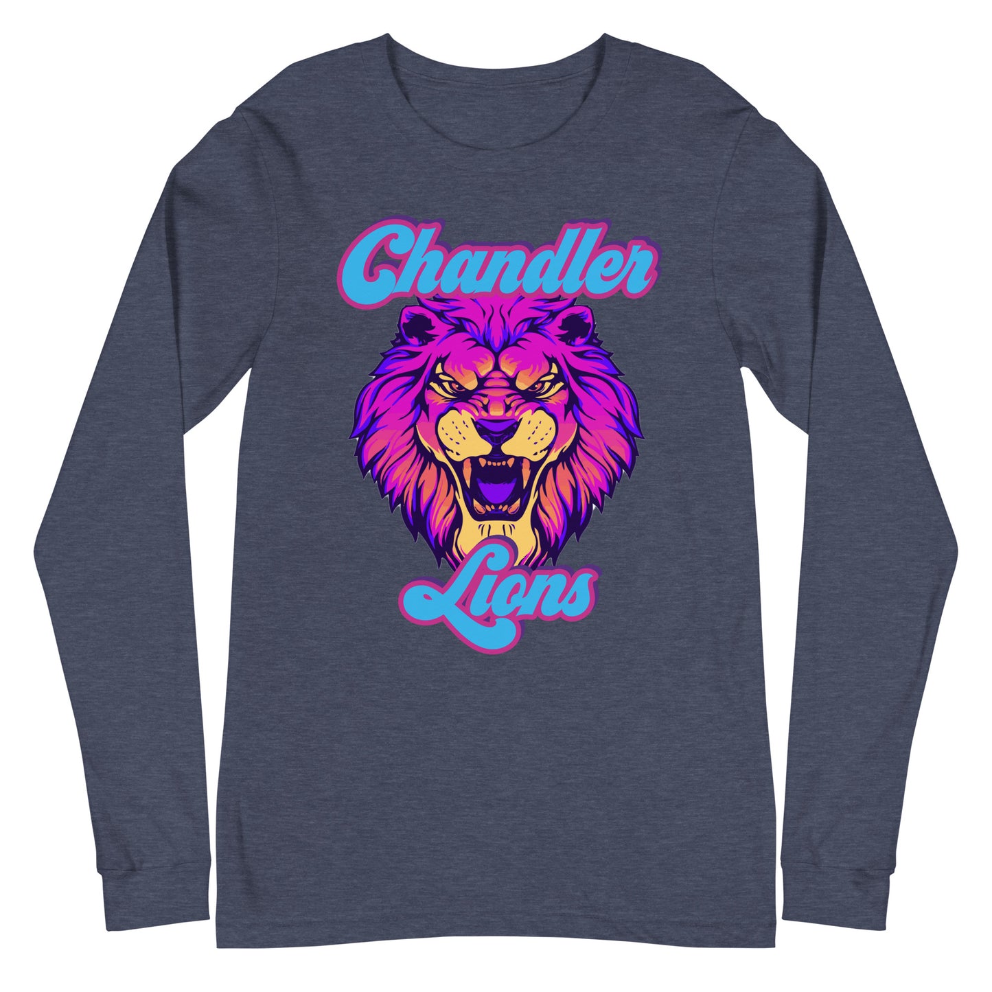 Lions Unisex Long Sleeve Tee (Neon Retro)