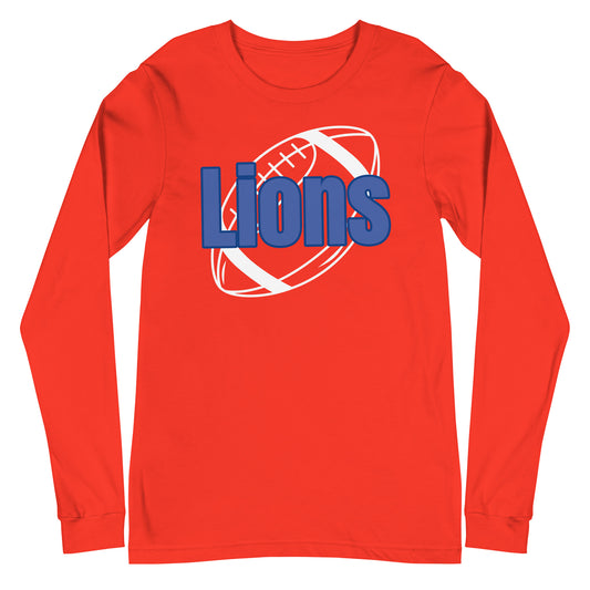 Lions Football Unisex Long Sleeve Tee